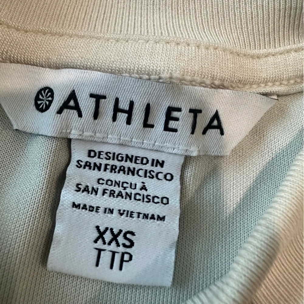 Athleta Seasoft Crewneck Sweatshirt Size XXS Bone - Picture 9 of 12